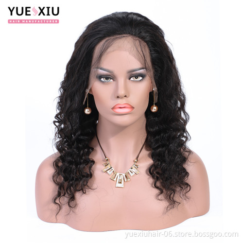 13*4 Lace Front Wig With Baby Hair Brazilian Virgin Human Hair Wigs With Bangs Loose Deeep
